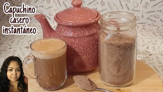 CAPUCHINO CASERO EN POLVO☕Listo en 2 minutos⏰Rinde mucho👌Un sabor exquisito 😋Tienes que hacerlo [upl. by Heppman]