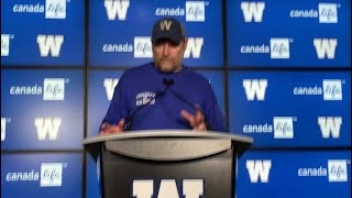 Bombers coach Mike O’Shea talks about rookie camp [upl. by Gilbertine]