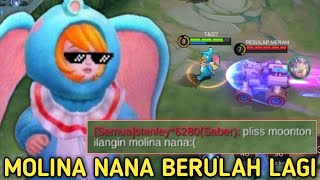 DIBUAT EMOSITRAUMA amp FRUSTASI MUSUH MINTA MOONTON MOLINA NANA DIHILANGIN MOBILE LEGEND [upl. by Manly]