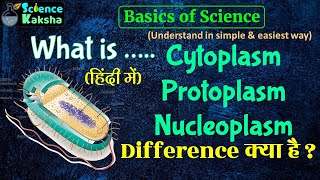 Cytoplasm Nucleoplasm amp Protoplasm  Difference क्या है   Science Kaksha [upl. by Lirret]