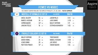 Frickley Colliery CC 1st XI v Nostell St Oswald CC 1st XI [upl. by Bor]