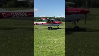 Cessna modify takes off with a glider plane in tow for soaring [upl. by Tiebout483]