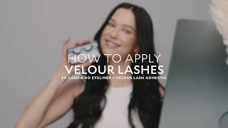 How to Apply Velour Vegan Mink Luxe Lashes [upl. by Ciro]