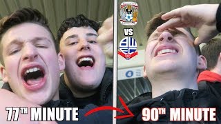 AWAY END SCENES END IN DESPAIR amp FANS KICKED OUT  Coventry vs Bolton vlog [upl. by Almat]