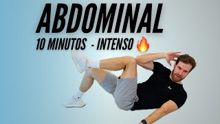 TREINO DE ABDOMINAIS DE 10 MINUTOS Em casa [upl. by Bashee394]