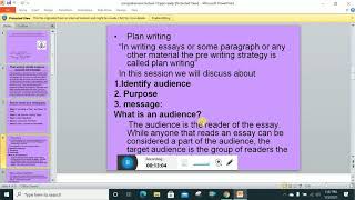 Comprehension lect10 BSMLT 3rd semesterTopic Plan writing identify audience Purpose and message [upl. by Kcirdled]