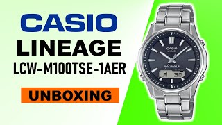 Casio Lineage LCWM100TSE1AER Unboxing 4K [upl. by Hamlani]