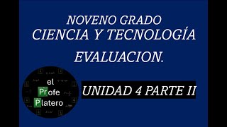 NOVENO GRADO CIENCIA Y TECNOLOGÍA EVALUACIÓN DE UNIDAD 4 OCEANOGRAFÍA PARTE II [upl. by Edrahc777]