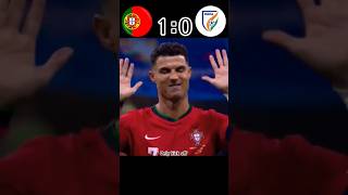 Portugal vs India 34 imaginary shotout penalty ronaldo youtube shorts football [upl. by Aniluap]