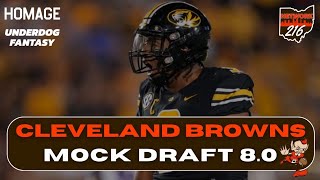 Cleveland Browns Mock Draft 80 [upl. by Nodearb]