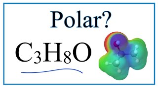 Is C3H8O Polar on NonPolar Isopropyl alcohol or 2Propanol [upl. by Ranice438]