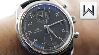 IWC Portugieser Chronograph Classic In House 390404 Luxury Watch Review [upl. by Jolene]