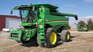 2015 John Deere S660 STS Hillco Sidehill Combine  Selling on BigIron Auctions  Dec 23 2020 [upl. by Shae]