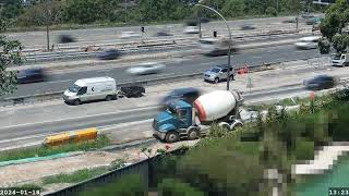 Warringah Freeway Upgrade time lapse  Thursday 18 January 2024 [upl. by Aluk]