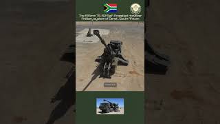 The 155mm T552 SelfPropelled Howitzer Artillery system of Denel  South African army [upl. by Anirol]