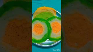 🇮🇳Tricolour Dosa recipe🇮🇳 independenceday youtubeshorts tricolour food [upl. by Phaih]