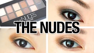 Maybelline The NUDES Palette Review amp 3 Looks Tutorial [upl. by Clark]