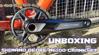 UNBOXING MY SHIMANO DEORE M6100 CRANKSET  SHIMANO [upl. by Romain]