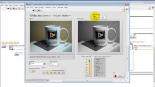 NI myRIO quotWebcam demoquot LabVIEW project 23 [upl. by Navar]