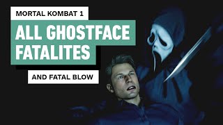 Mortal Kombat 1  Every Ghostface Fatality Animality and Fatal Blow 4K [upl. by Onitsoga]