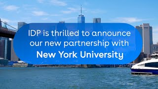 IDP announces new partnership with NYU [upl. by Ynaffik441]