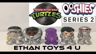 NEW TNMT OOSHIES 7 PACKS SERIES 2 WITH LIMITED EDIITON SPARKLE SHREDDER [upl. by Anawqahs228]