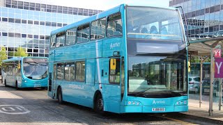 Full Ride Bus Route X4 Aylesbury  Milton Keynes Arriva Optare Olympus B9TL 4106 YJ08 EEG [upl. by Notgnirrab990]