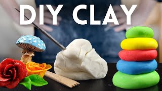 How To Make Clay At Home｜DIY Air Dry Clay [upl. by Neersan]