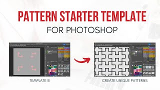 Pattern Starter Template for Photoshop  Template B [upl. by Yrakaz]