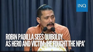 Robin Padilla sees Quiboloy as hero and victim ‘He fought the NPA’ [upl. by Hazrit]