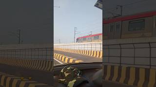 Metro vs car race😱😱shots shorts shortvideo [upl. by Burkhard93]