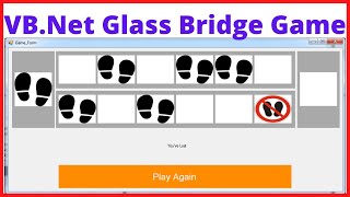 VBNet Glass Bridge Game From Squid Game Source Code [upl. by Girard591]