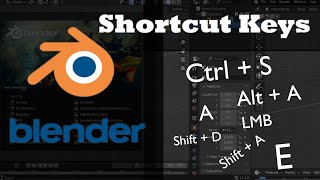 4 Shortcut Keys  Section A  3D Modeling Course  Blender [upl. by Yrehcaz812]