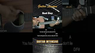 Bad Day  Daniel Powter  EASY Guitar Tutorial with Chords  Lyrics  Guitar Lessons [upl. by Fair]