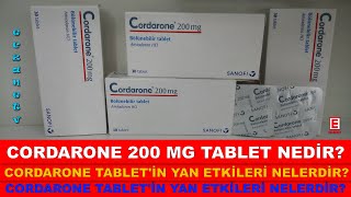 Cordarone 200 Mg Tablet Nedir Cordarone Tabletin Yan Etkileri NelerdirCordarone Nasıl Kullanılır [upl. by Nafis]