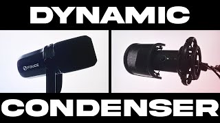 DYNAMIC vs CONDENSER Microphone  Which Should You Choose 2024 [upl. by Mika]