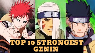 NARUTO Top 10 Strongest Genin in Naruto Part 1 Ranked [upl. by Trub]