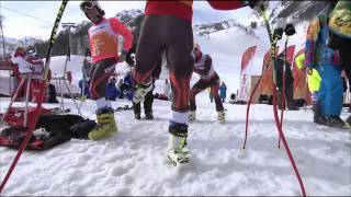 Womens downhill sitting  Alpine skiing  Sochi 2014 Paralympics [upl. by Allerym]