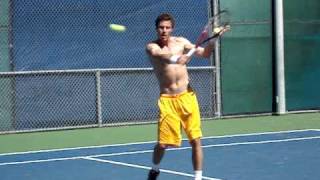 Marat Safin taking some volleys in practice [upl. by Phenice]