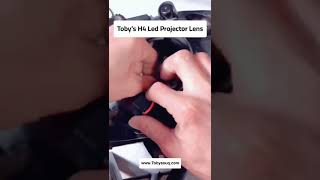 How to install the H4 LED headlight with projector lens correctly  Tobys TL3 Lens [upl. by Waugh247]