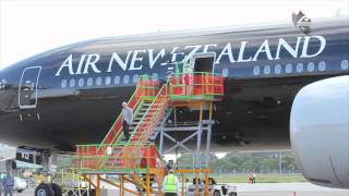 All Black Boeing 777300ER Landing [upl. by Phina251]