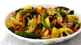 Mixed Vegetable Pickle Malayalamമിക്സഡ് വെജിറ്റബിൾ അച്ചാർNaranga Achar Kerala StyleAchar [upl. by Vaasta]