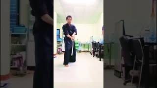 Dai Nippon Battō Hō 4 Oku no Kata in 1 minute iaido 無双直伝英信流 居合道 大日本抜刀法thailand [upl. by Sidhu]