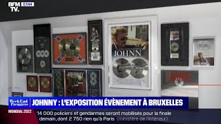 Johnny et Lexposition évènement à Bruxelles 18122022 [upl. by Adlecirg]