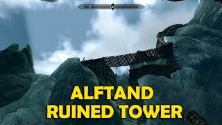 Alftand Ruined Tower Walkthrough  Skyrim [upl. by Aik]