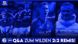 Schalke  Hertha 22  Sieg verspielt Schlechter Schiri Torwarttausch  S04 QampA zum Spieltag [upl. by Ydnec]