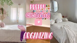 preppy cleaning and and organizing  tiktok compilation  🛍️☀️🌴🫶🏽🩷 [upl. by Stinky]