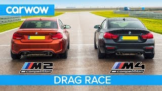 BMW M2 Comp vs M4 Comp  DRAG RACE ROLLING RACE TRACK BATTLE and DRIFT OFF [upl. by Manvell422]