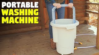 Portable Washing Machine  camping clothes washer [upl. by Arlyne]