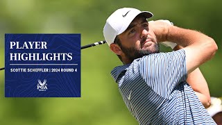 Scottie Schefflers 6Under 65  Round 4 Highlights  2024 PGA Championship [upl. by Wrigley]